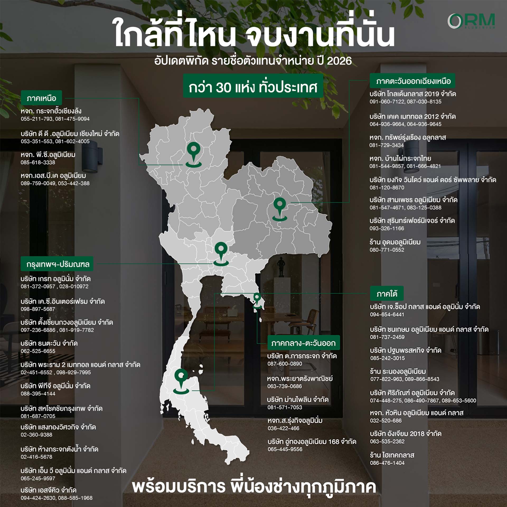 ร้านจำหน่ายอลูมิเนียม